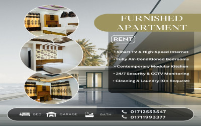 Gallery thumbnail Comfortable Furnished 2-Room Apartment for Rent in Bashundhara